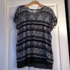 CJ Banks black and white tunic